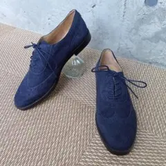 【未使用級】 Ralph Lauren ウィングチップシューズ スエード US6