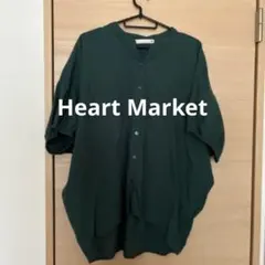 Heart Market 半袖シャツ ダークグリーンのサムネイル