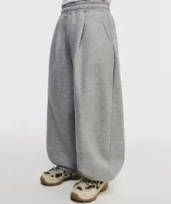 SCALLYWAG バルーンスウェットパンツ L ライトグレー musinsa