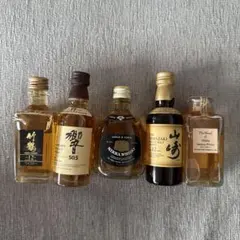 響17年　ミニボトル　竹鶴12年　ミニボトル×2 竹鶴12年ピュアモルトウィスキー ミニチュアボトル - 紬と