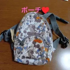ミッキーマウス ポーチ 小型/未使用に近い♥