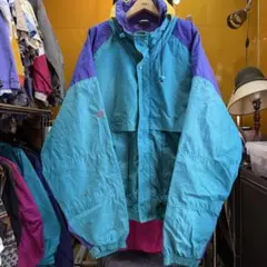 アメリカ古着 ビンテージ XXL ナイロン マウンテンパーカー 青紫黄