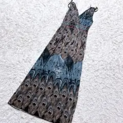 【c7769】ワンピース ロング　ノースリーブ　総柄