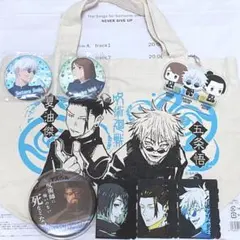 【呪術廻戦:五条悟夏油傑】ミニトートバッグ 缶バッジ