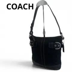 完売COACH Y2K コーチ シグネチャー キャンバス ワンショルダーバッグ黒