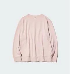 UNIQLO ソフトニットフリースクルーネックT ピンク　M