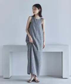 feepur ライトツイードアメスリロングワンピース