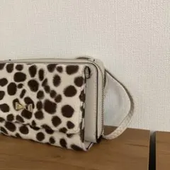 ヒョウ柄キリン柄お財布スマホショルダーバッグ