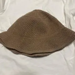 ブラウン コットン バケットハット
