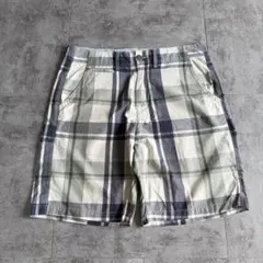archive check wide half pants y2k buggyのサムネイル