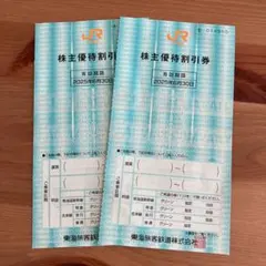株主優待券 2枚セット 有効期限2025年6月30日