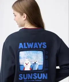 GU ヘビーウェイトスウェットプルオーバー パペットスンスンXL