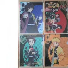 鬼滅の刃 冨岡義勇 竈門炭治郎 我妻善逸 嘴平伊之助 禰豆子 クリアファイル