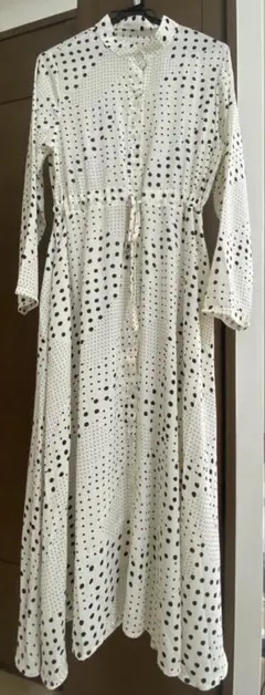 【fifth】ドット柄ロングワンピース
