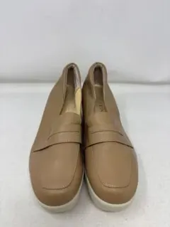 A452ヒルズアヴェニュー＜日本製＞ レザー ウェーブソール ローファーパンプス