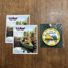 \限定・非売品/L.L.Bean ステッカー ラバーキーホルダー セット