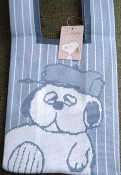 スヌーピー　オラフ　ニット　トート