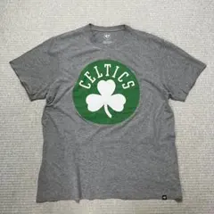 u*6様 NBA ボストンセルティックス Tシャツ グレー チームロゴ XL オ