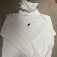KANGOL ホワイト フード付きパーカー