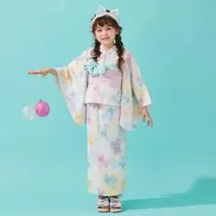 メゾピアノ 140cm 新品未使用 浴衣 チェリー柄 セットアップ 2024新作