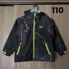 NIMA 子ども用スキーウェア 黒/緑 グラフィック 110cm