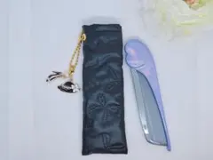 1点限り！ReFaハートコームケース リボン柄 チャーム付き