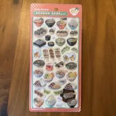 ボンボンドロップシール 和柄 和食　たこやき　ビール　カレー