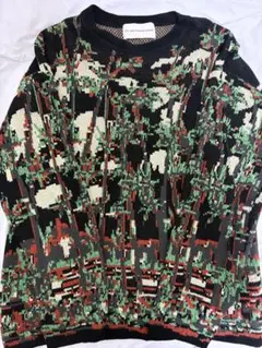 GU beautiful people カモフラージュ柄 ニット