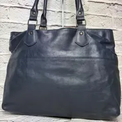 美品✨シップスジェットブルー A4可 本革 レザー 肩掛け トートバッグのサムネイル