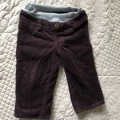 babyGap バーガンディ コーデュロイパンツ 80cm 裏フリース