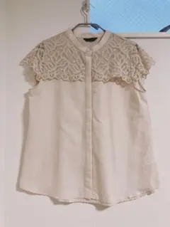 ROSSO アーバンリサーチロッソ ウォッシャブルヨークレースブラウス