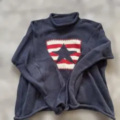 Norm Thompson ダークブルー セーター L