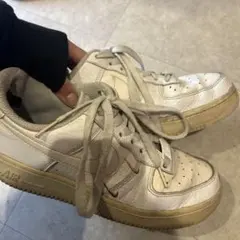 NIKE Air Force 1 ホワイト　学生靴　女子高生　jk