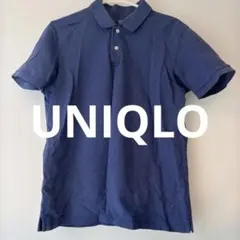 UNIQLO メンズ ドライカノコポロシャツ ネイビー Lサイズ 男女兼用