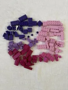 レゴブロックセット 紫 ピンク系 約100pcs