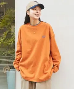 SPOC STORE 長袖カットソー ロンt オレンジ