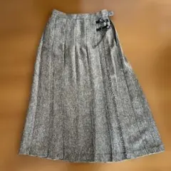 新品未使用！niko and... アソートキルトスカート M ウールグレー