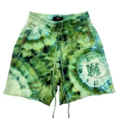 AMIRI タイダイ柄 スウェット ショーツ ショートパンツ Mサイズ グリーンのサムネイル