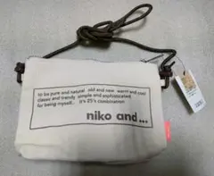 ニコアンド　niko and...　サコッシュ　ショルダーバッグ　タグ付き新品