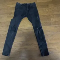Bershka スーパースキニーデニム 38/30 ダメージ加工