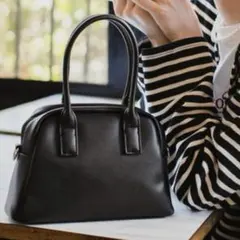 【美品】ボンルシール ボストンバッグ 2way ショルダーバッグ 黒