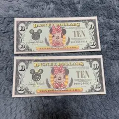 希少】ディズニーダラー 5ドル紙幣 1997年 WDW25周年（グーフィー