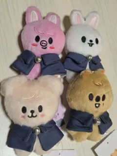 スキズ　SKZOO 10CM ぬいぐるみ　リノ　チャンビン　ハン　スンミン　4点