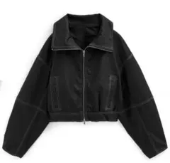 GRL グレイル 襟2way ステッチダブルジップレザーブルゾン[on258]