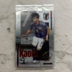 サッカー日本代表ツインウエハース 金箔サインカード三笘薫