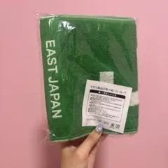 JR東日本 EASTJAPAN ロゴ入り緑色マフラータオル