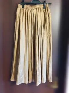 INNOWAVE　ベージュ ロングスカート