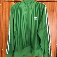 希少70sUSA製アディダストラックジャケットグリーン L ATPビンテージ美品
