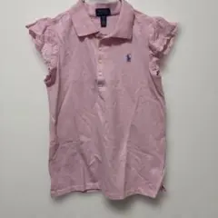 ポロラルフローレン　キッズ　ポロシャツ　レディース　160 ピンク　レース