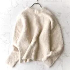 美品＊ノーク アルパカヘアリーニット ベージュ サイズ1 ふわふわ